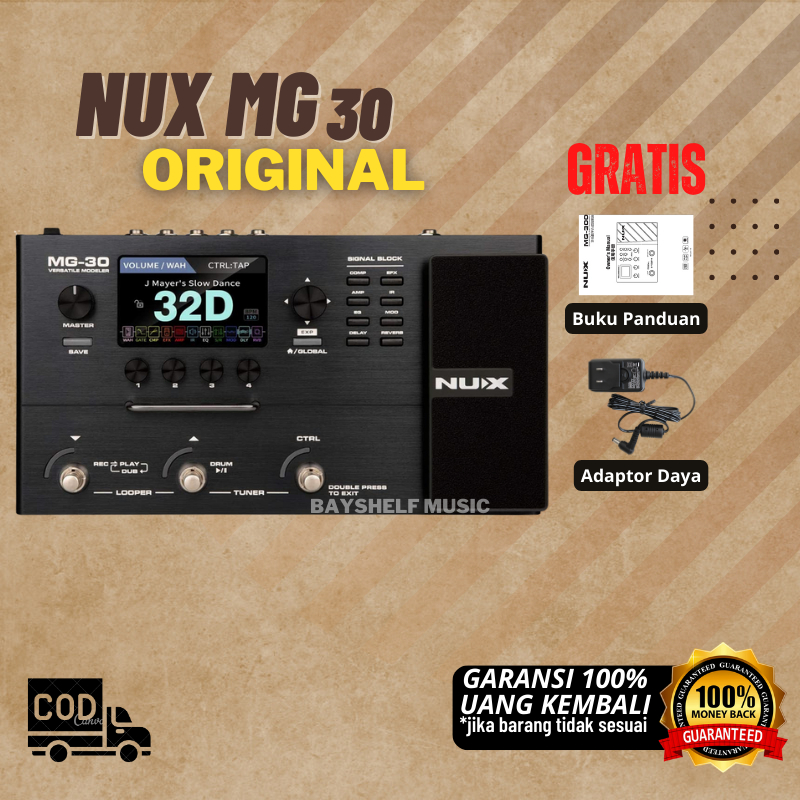 Efek Effect Effek Gitar Elektrik Guitar Listrik Nux MG 30 Alat Musik