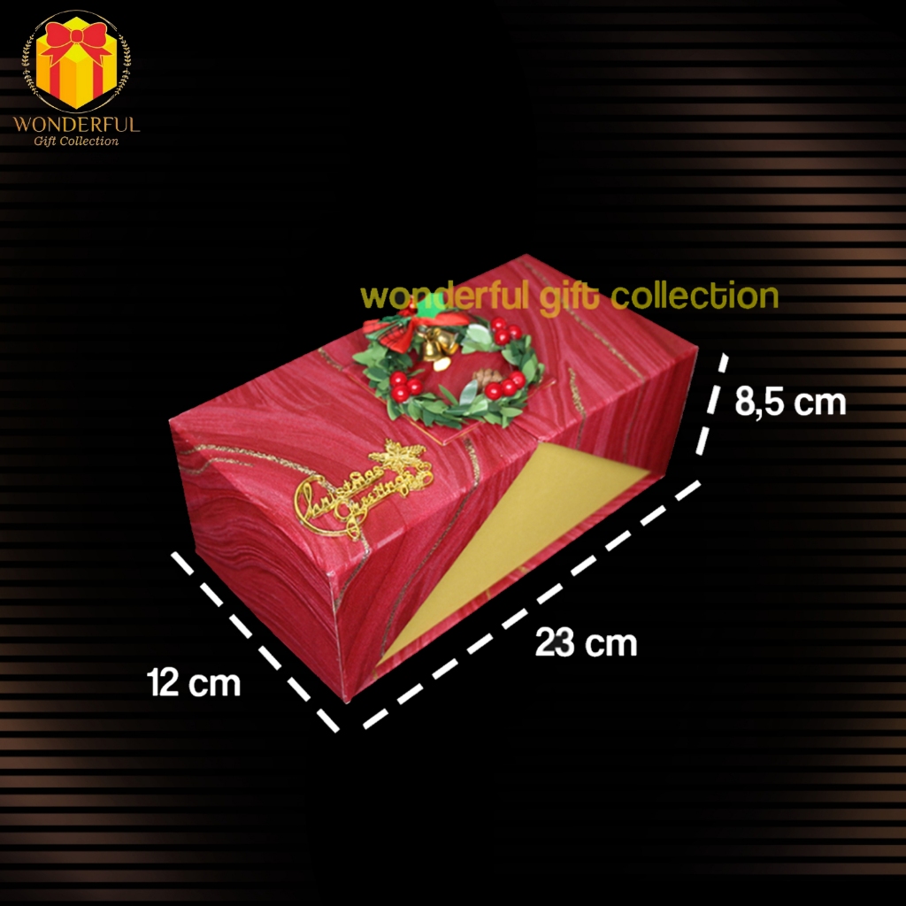 

Hardbox Magnet Natal Model Piramid Kotak Christmas/Gift Box Wgc PNT01