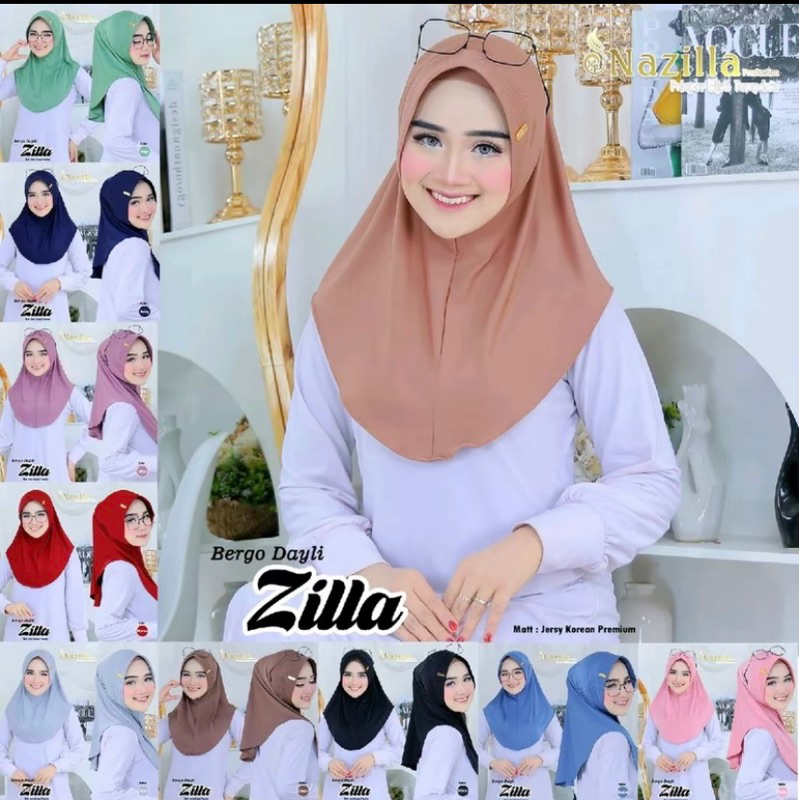 Bergo Daily Zilla // hijab bergo murah