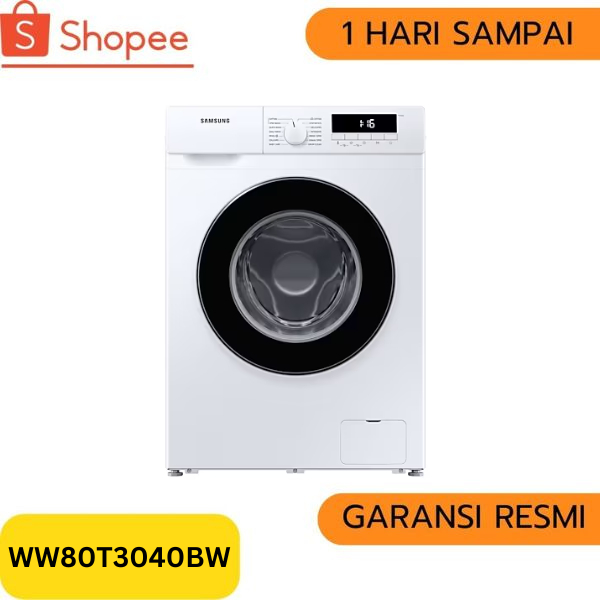 Samsung Mesin Cuci WW80T3040BW Front Loading 8 Kg Inverter