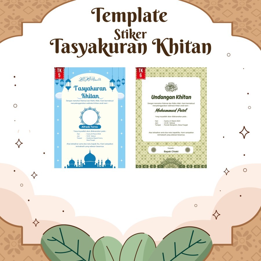 

Custom Stiker Chromo Untuk Syukuran Khitan Sunat Anak (Print + Cutting) / Stiker Untuk Tasyakuran Khitan / Ulang Tahun