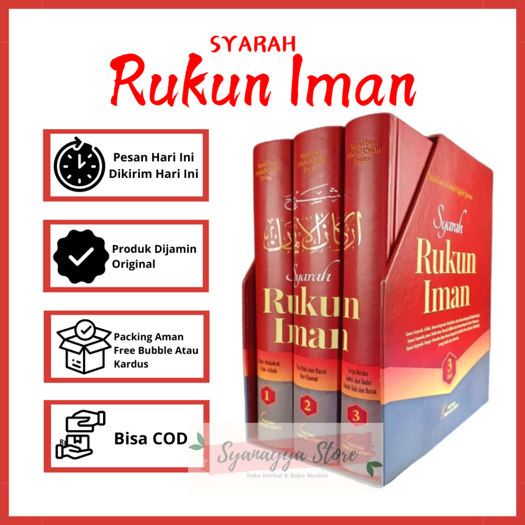 Buku Syarah Rukun Iman Ustadz Yazid Bin Abdul Qadir Jawas Pustaka Imam Syafi'i