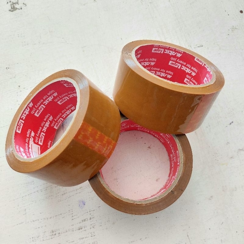 

MATIC Lakban coklat, Isolasi/Solasi Packing 72yard x 45mm