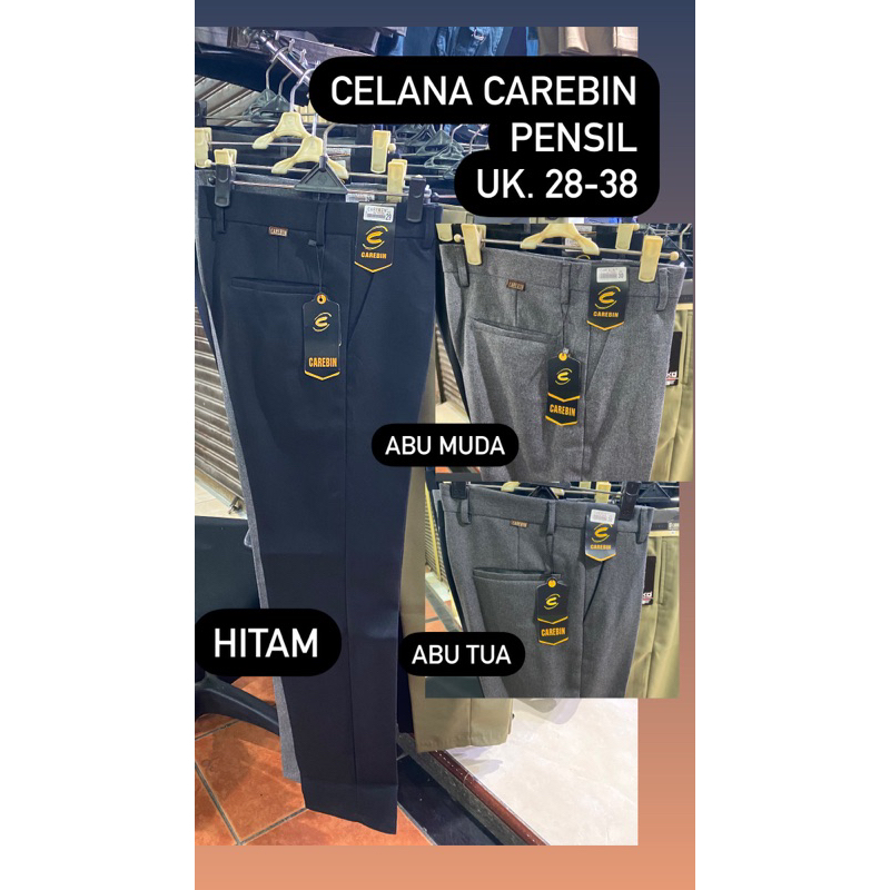 Celana Pria Kain Pensil / Celana Carebin Pria Celana pria SlimFit