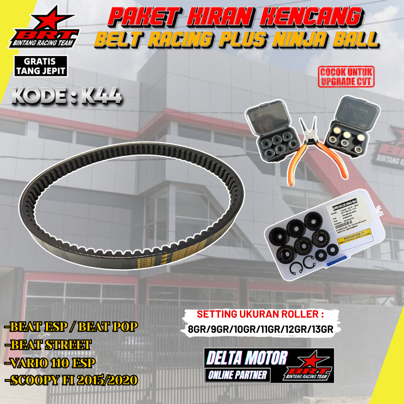 VBELT VANBELT BRT ROLLER NINJA BALL 8 9 10 11 12 13 GRAM BEAT FI ESP BEAT POP BEAT STREET SCOOPY STY