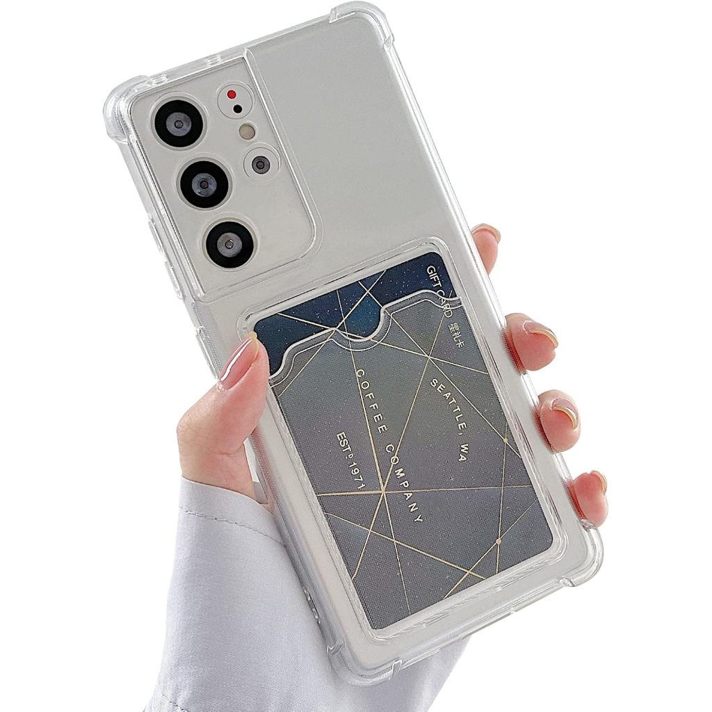 HANS -  SLOTCARD Soft Case Bening Samsung S24 ULTRA S24+ S23 FE A05 A05s M14 A14 A54 A34 A24 A13 A12