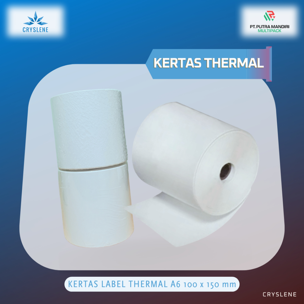 

CRYSLENE Kertas Label Thermal A6 100 x 150mm