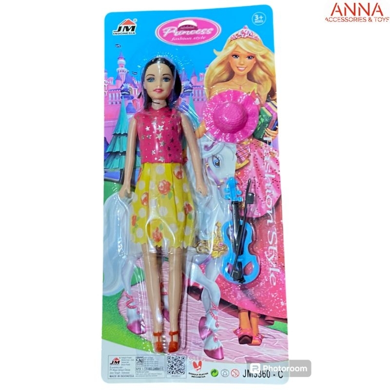 Mainan Barbie Princess + Biola