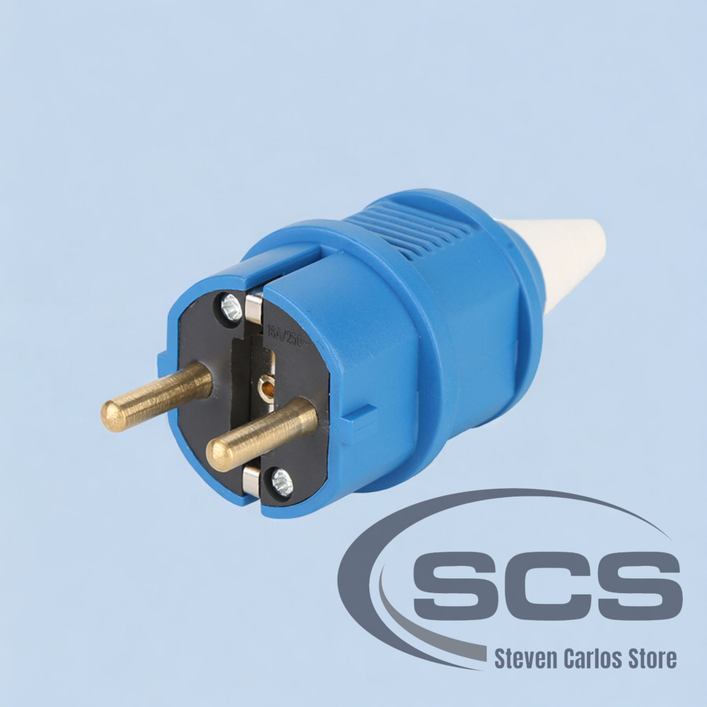 INDUSTRIAL PLUG/CONNECTOR SOCKET/PANEL MOUNTING  2PIN 16A