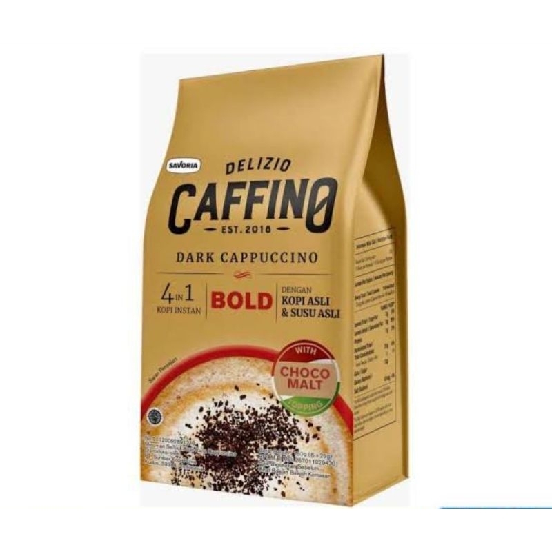 

DELIZIO CAFFINO KOPI LATTE DARK CAPPUCCINO BOLD BAG 6'S X 25GR