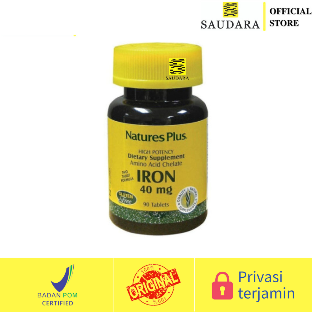 Nature's Plus Iron 40 MG 90's