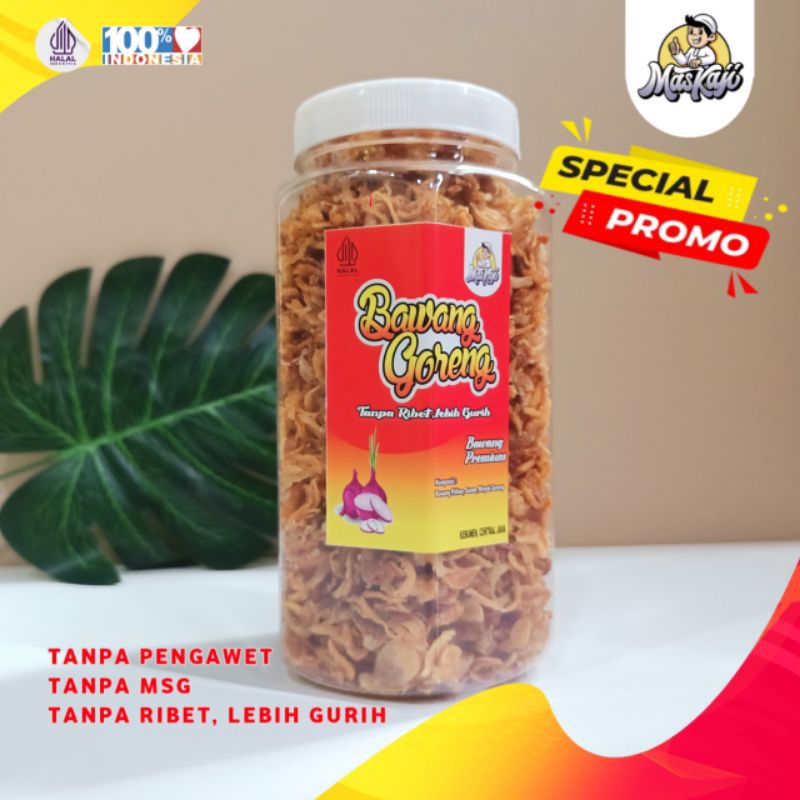 

Bawang Goreng MasKaji Tanpa Ribet, Lebih Gurih tanpa Campuran