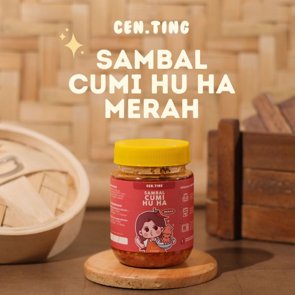 

CENTING Sambal Cumi Huha - Merah