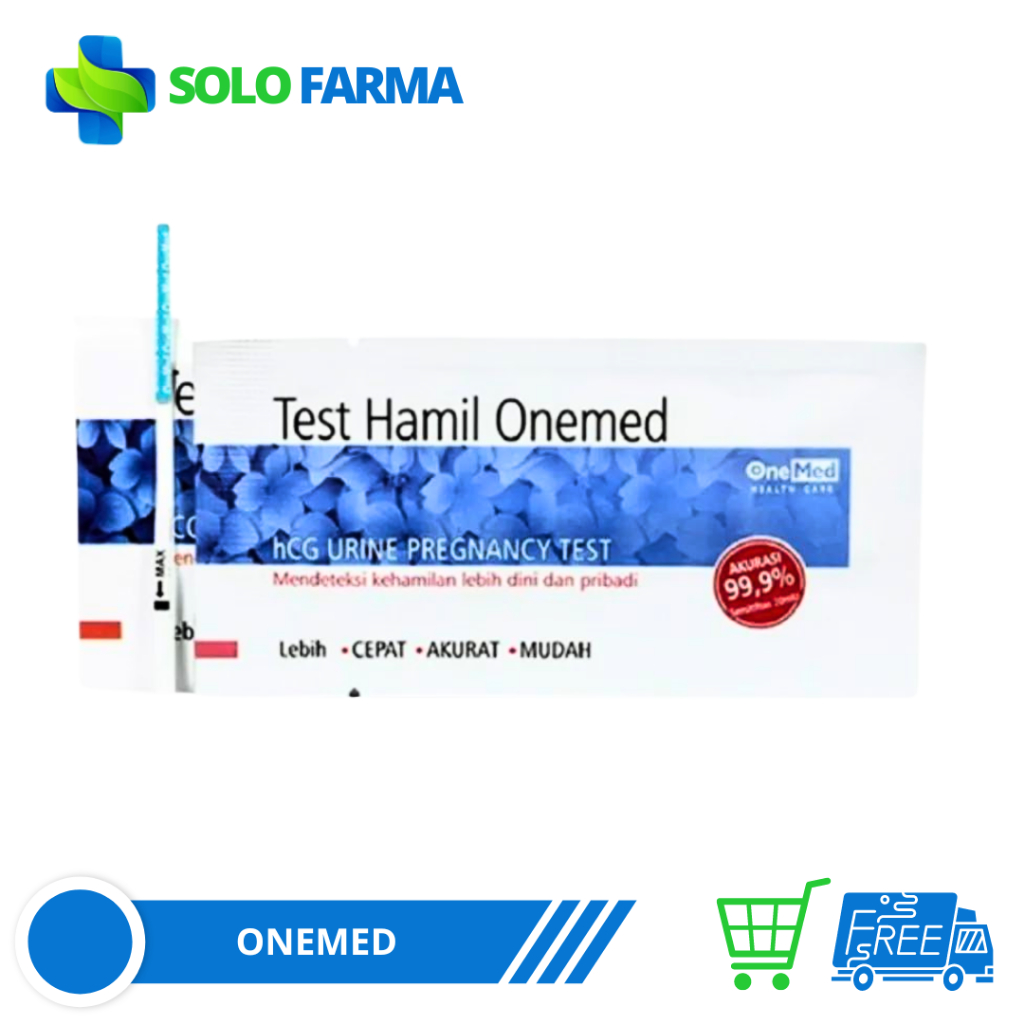 Test Pack Onemed | Alat Test Kehamilan | Uji Tes Hamil 1 Pcs