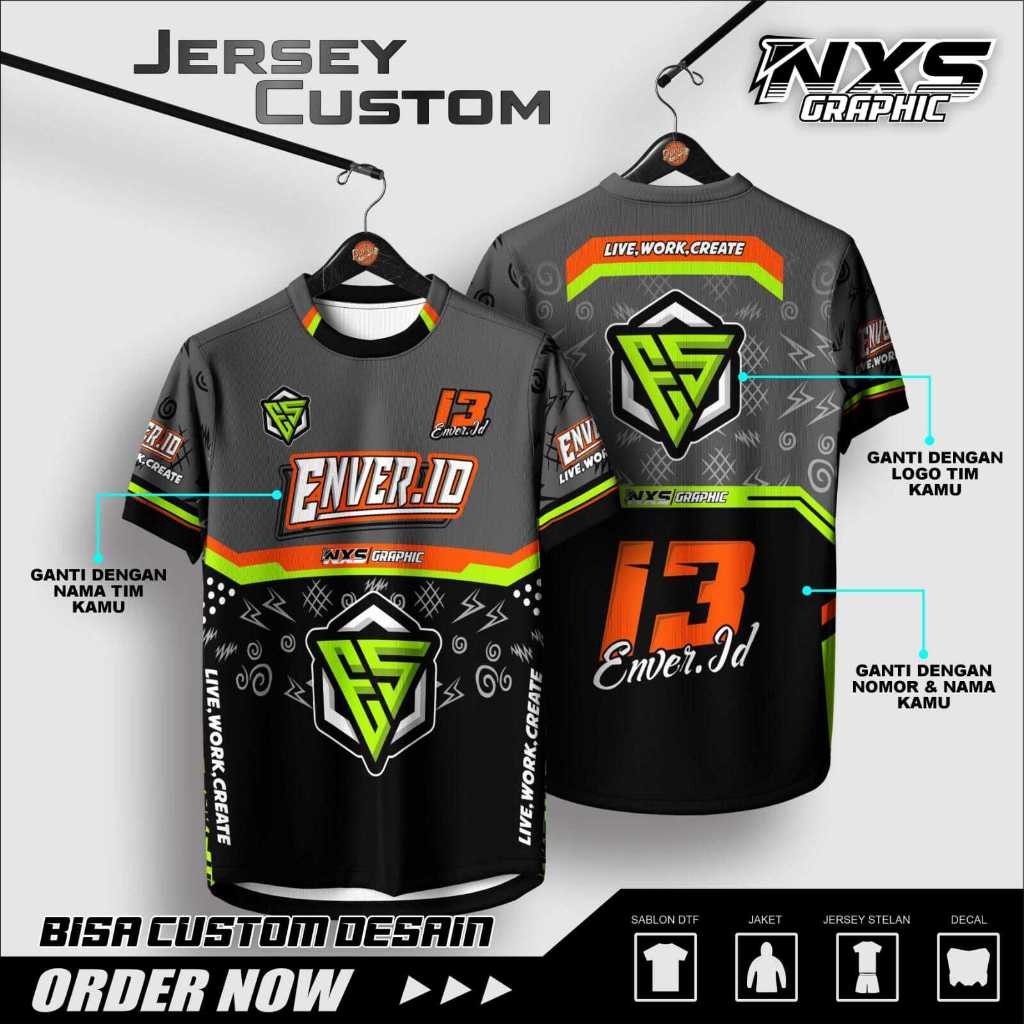 BAJU TRAIL MOTORCROSS DESAIN BEBAS SESUKAMU MURAH