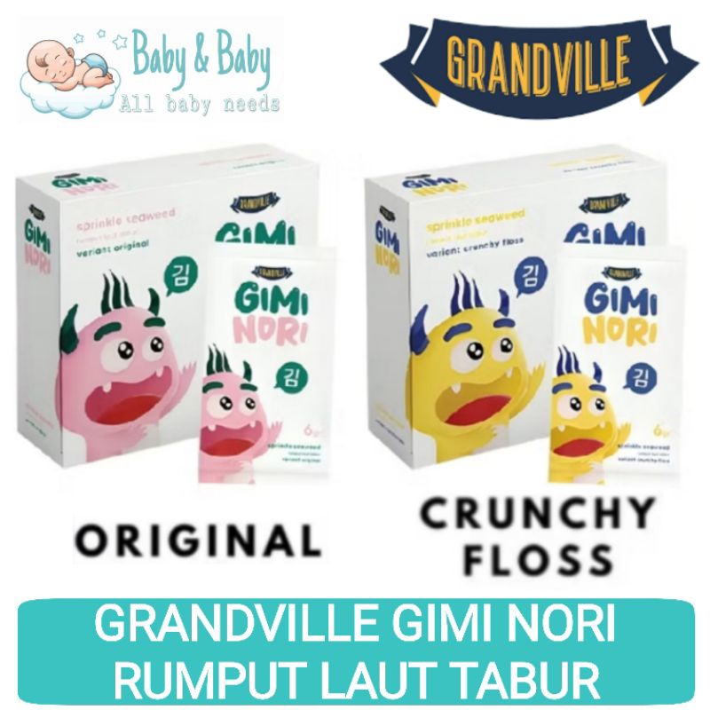 

Grandville Gimi Nori Original Gimi Nori Crunchy Floss Isi 8 pcs - Rumput Laut Tabur