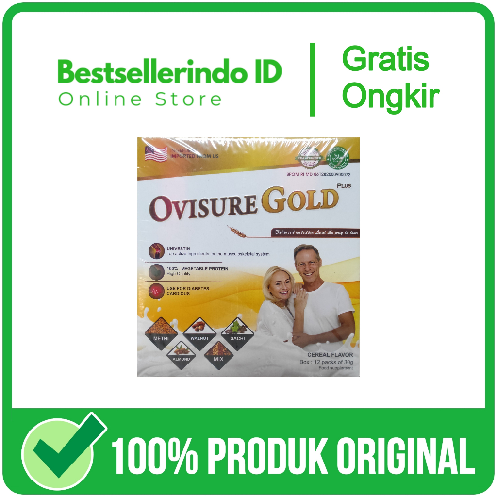 

Ovisure Gold Susu Obat Vitamin Tulang Dan Sendi Syaraf Kejepit Keram Original Asli