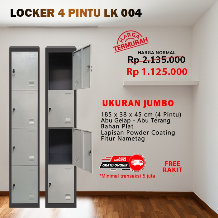 LOCKER BESI 4 PINTU LK 004