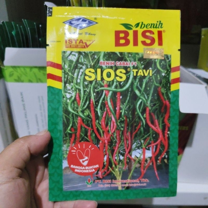 Benih cabe keriting SIOS TAVI 10 gram crm cabai merah keriting sios tavi hibrida 10gr dari kapal
