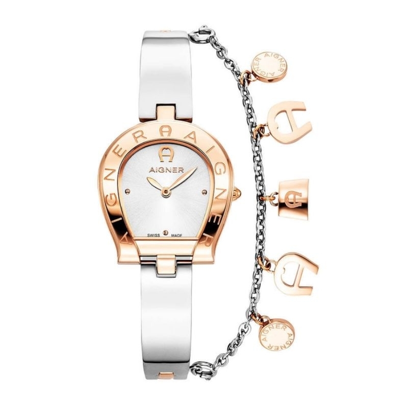 Jam tangan Fashion Wanita AIGNER Enna Bracelet Ladies Watch Stainless steel include box