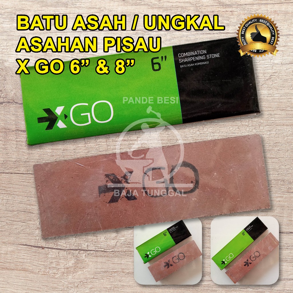 Batu Asah / Ungkal / Asahan Pisau dan Arit Merk XGO 6" 8"