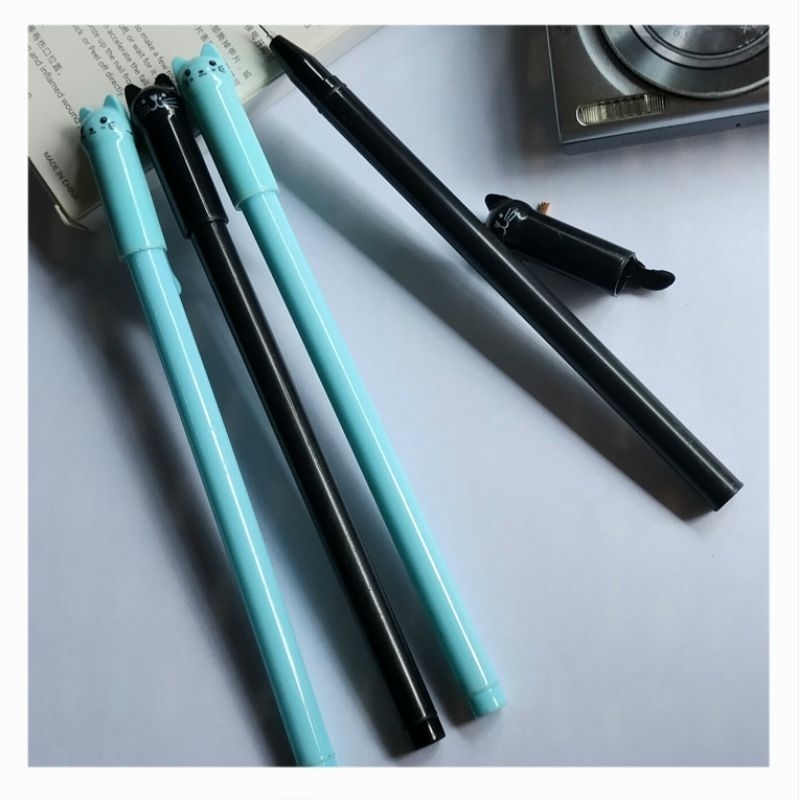 

Pulpen Warna Warni Pulpen Gel Pulpen Standar Pena Karakter Lucu Motif Kucing Bolpen Gel Alat Tulis