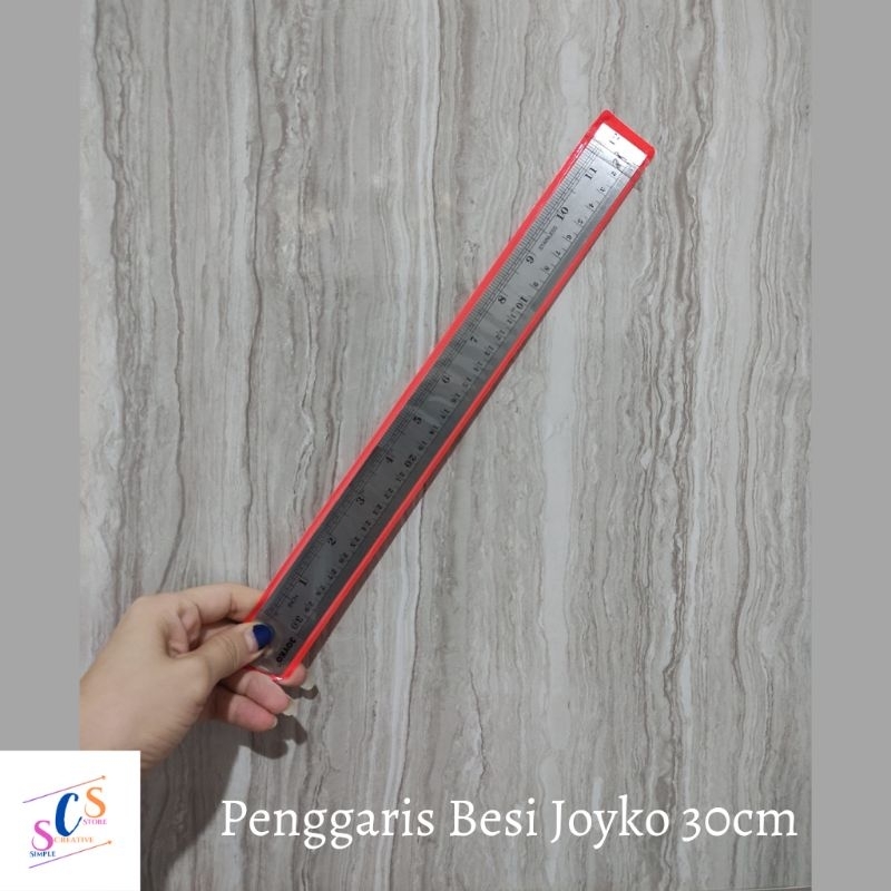 

PENGGARIS BESI JOYKO 15 cm 30 CM/ MISTAR BESI ESCO 30 CM