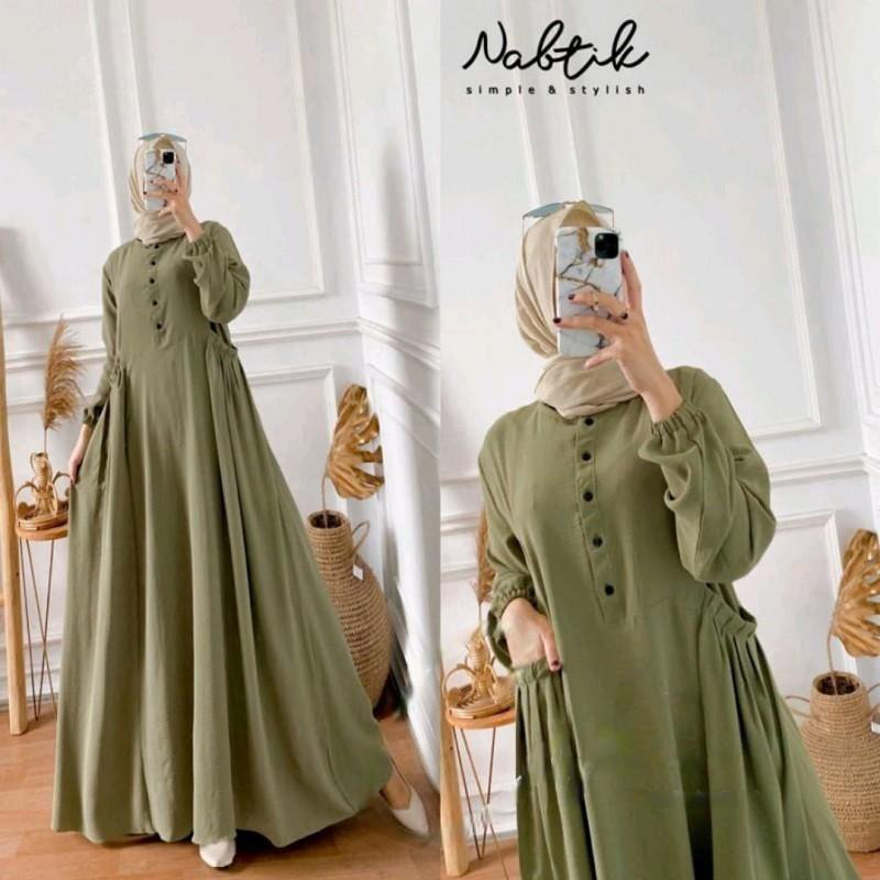 GAMIS JUMBO LD 120 BAHAN CRINKLE AIRFLOW / GAMIS CIKA UKURAN JUMBO BB 85-100KG