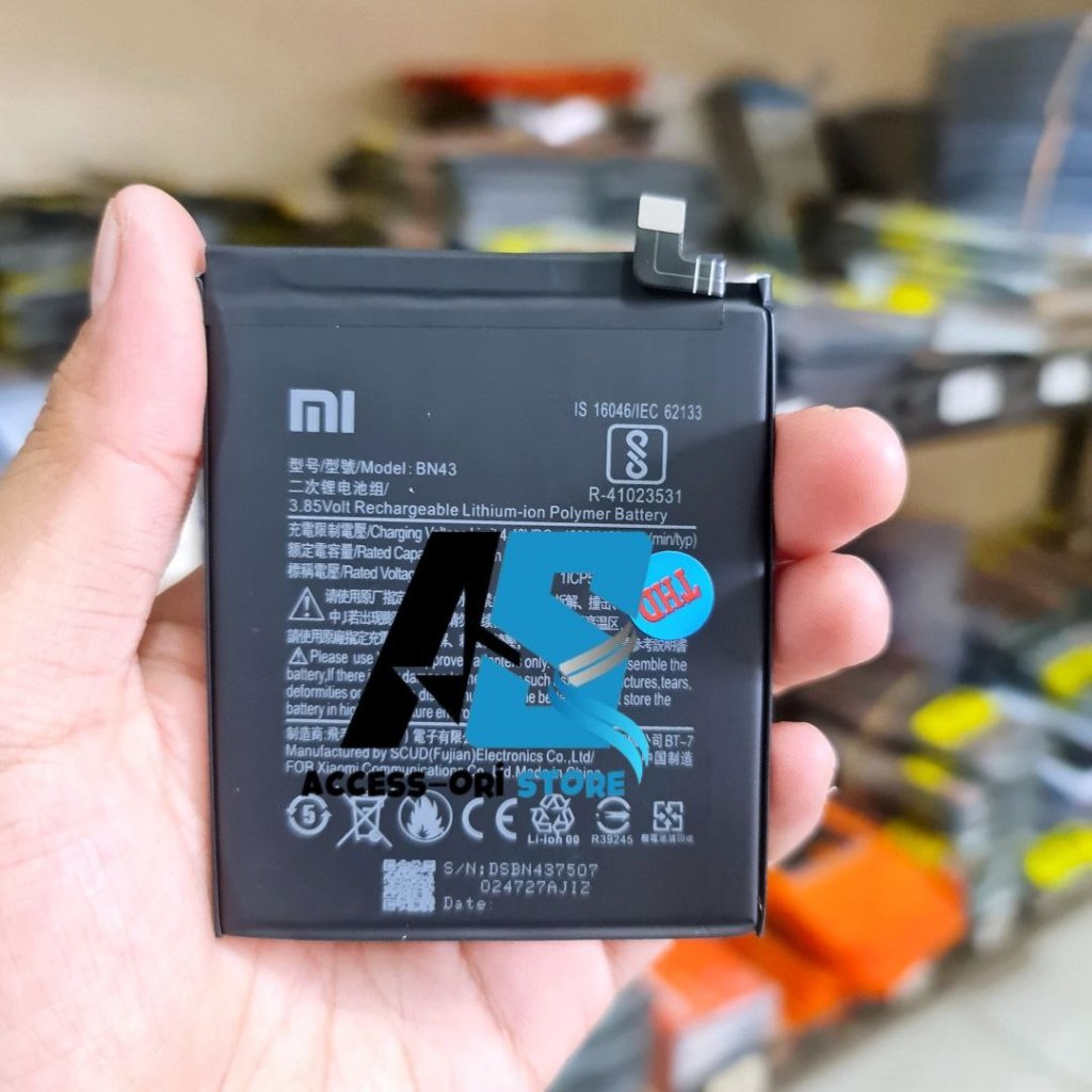 Batre Baterai BN43 Original HP Xiaomi Redmi Note 4 / Note 4X Versi Snapdragon Batrei Battery Tanam