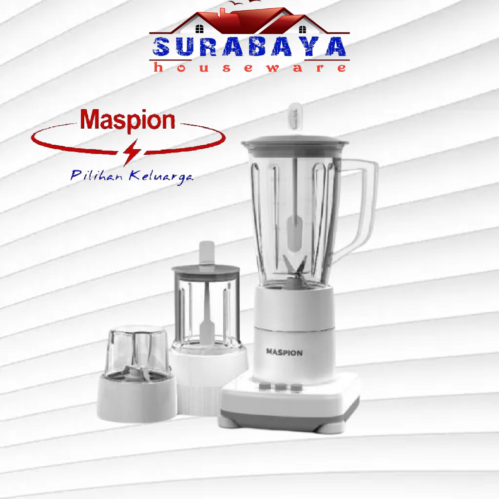 MASPION blender 1273 PL, blender maspion 3in1 gelas plastik 1 ltr