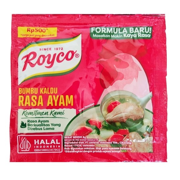 

ROYCO Rasa Ayam Bumbu Penyedap Rasa [ 8 Gr ] / 1 Pc
