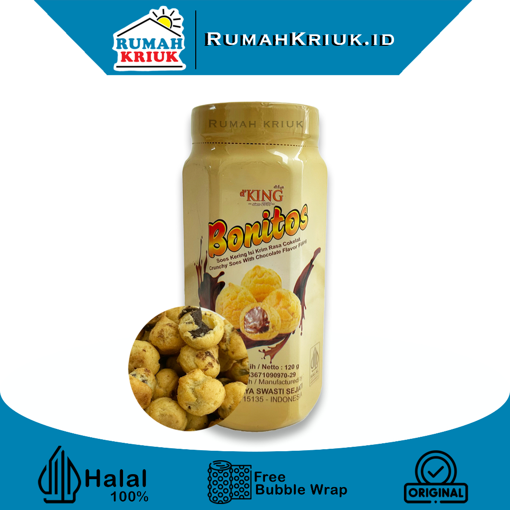 

☘️RumahKriuk☘️ DKing Bonitos - Soes Kering isi Coklat Leleh | Halal | Sus Cokelat