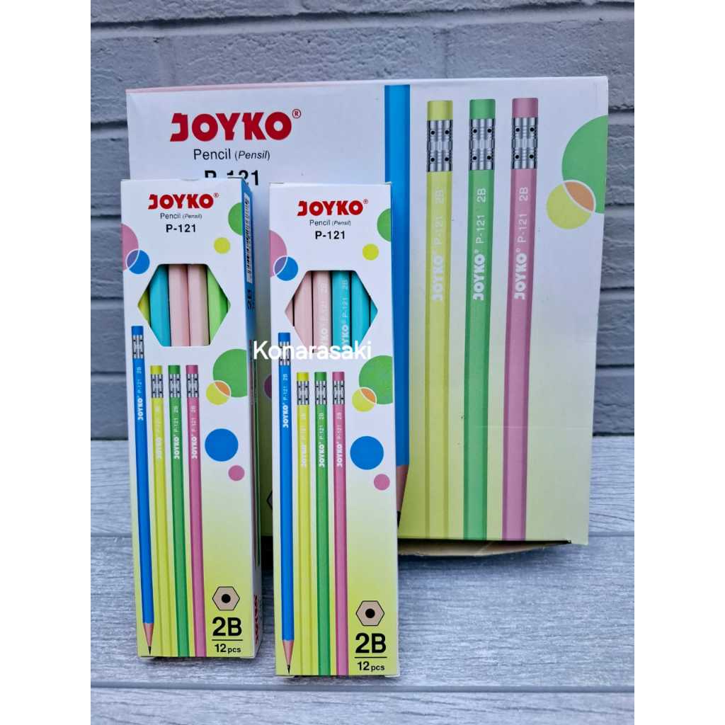 

Pencil Pensil Joyko P-121 2B 1 Box 12 Pcs