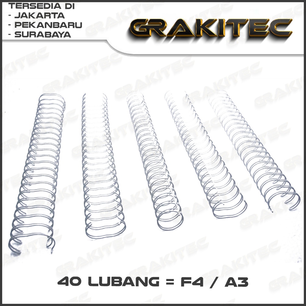 

KODE PRODUK TMRRS637 Ring Kawat Spiral Jilid Spiral F4 31 Wire