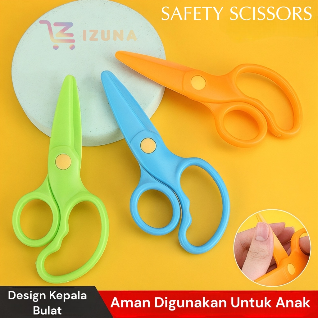 

IZ - ATK027 SAFETY SCISSORS / GUNTING ANAK / GUNTING PENGAMAN ANAK / GUNTING MINI ANAK / GUNTING KECIL ANAK / GUNTING KERTAS ANAK / GUNTING PLASTIK / GUNTING PLASTIK UJUNG TUMPUL