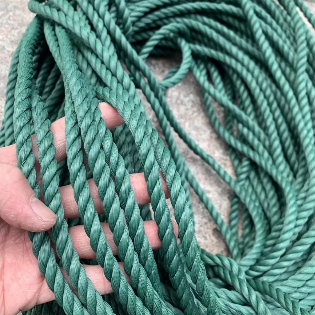 Recycled pe strand rope sandwich recycled nylon rope weaving special plastic rope binding rope