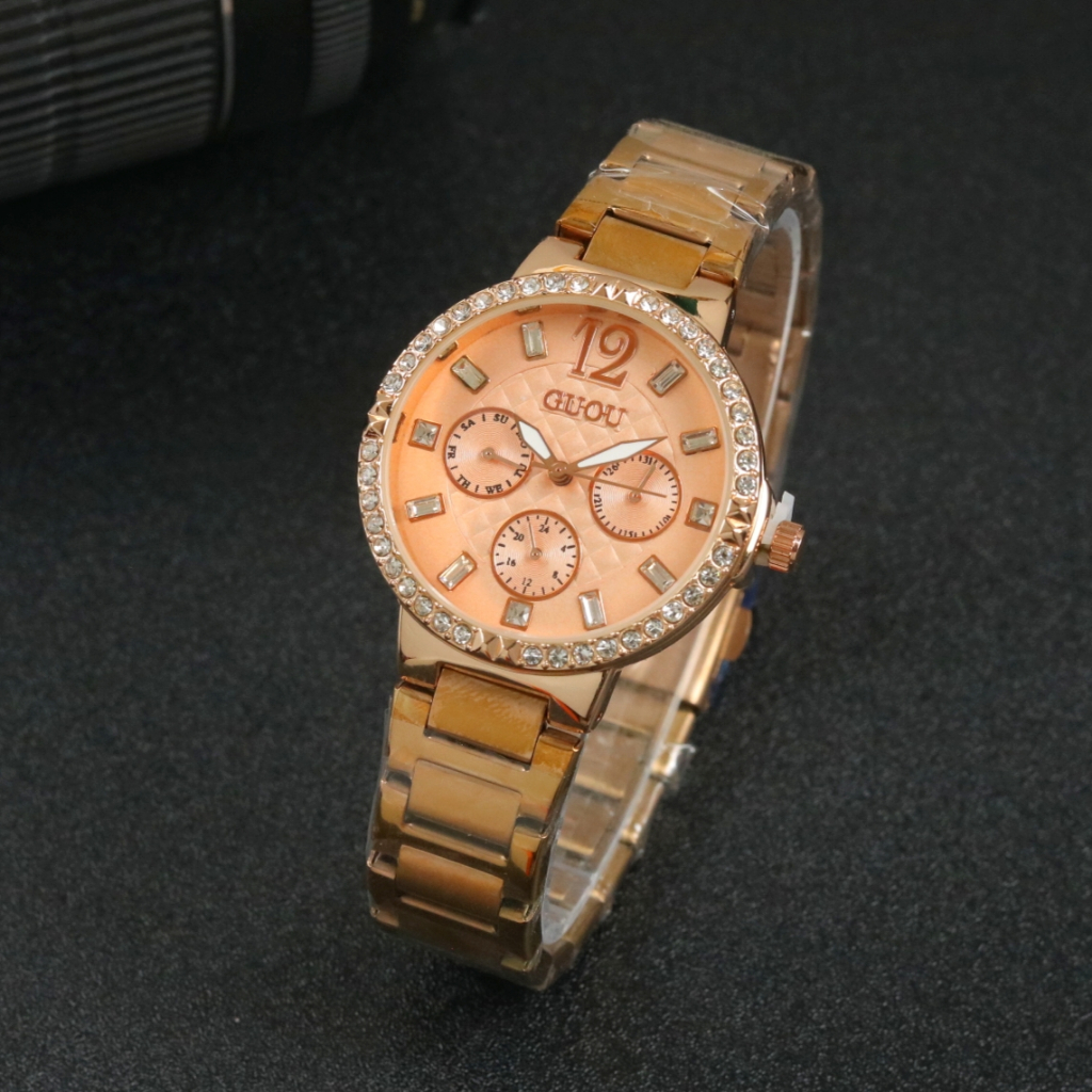JAM TANGAN WANITA DEWASA GUOU DESIGN MEWAH VT-6540 WATCHES / WATCH
