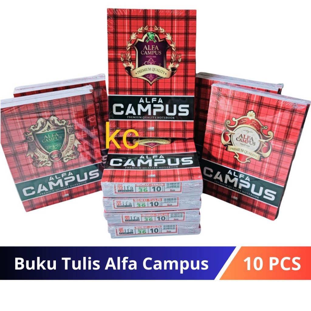 

MilL Buku Tulis Campus 50 Lembar 1 Pack Isi 10 Pcs