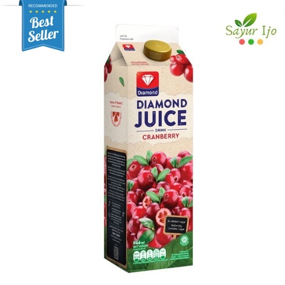 

DIAMOND Juice Drink Cranberry Unsweetened 946 ML / Pack Fresh Jus Rasa Buah Cranberries Asli Minuman Instant Segar