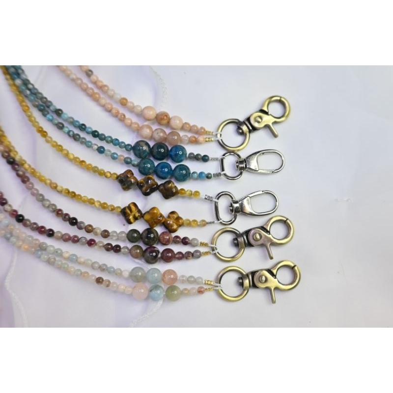 

Accessories Natural Stone / Lanyard ID Card / Aksesoris Tali ID Card Batu Alam