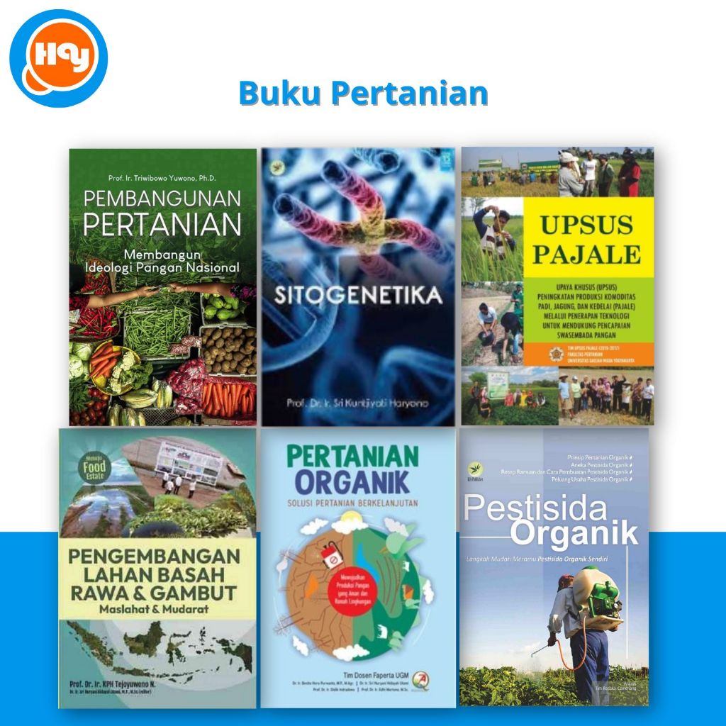 Buku Pertanian | Pengembangan Lahan Basah,Sitogenetika,Pertanian Organik,Pembangunan Pertanian,Upsus