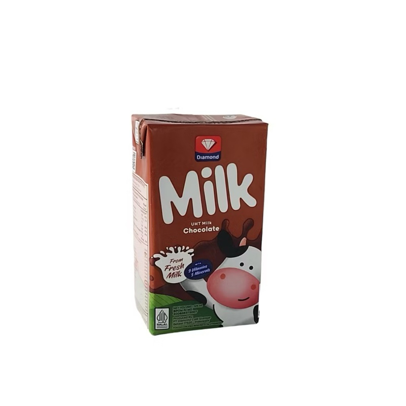 

Diamond UHT Milk 125ml 1 Karton Isi 40pcs RASA COKELAT