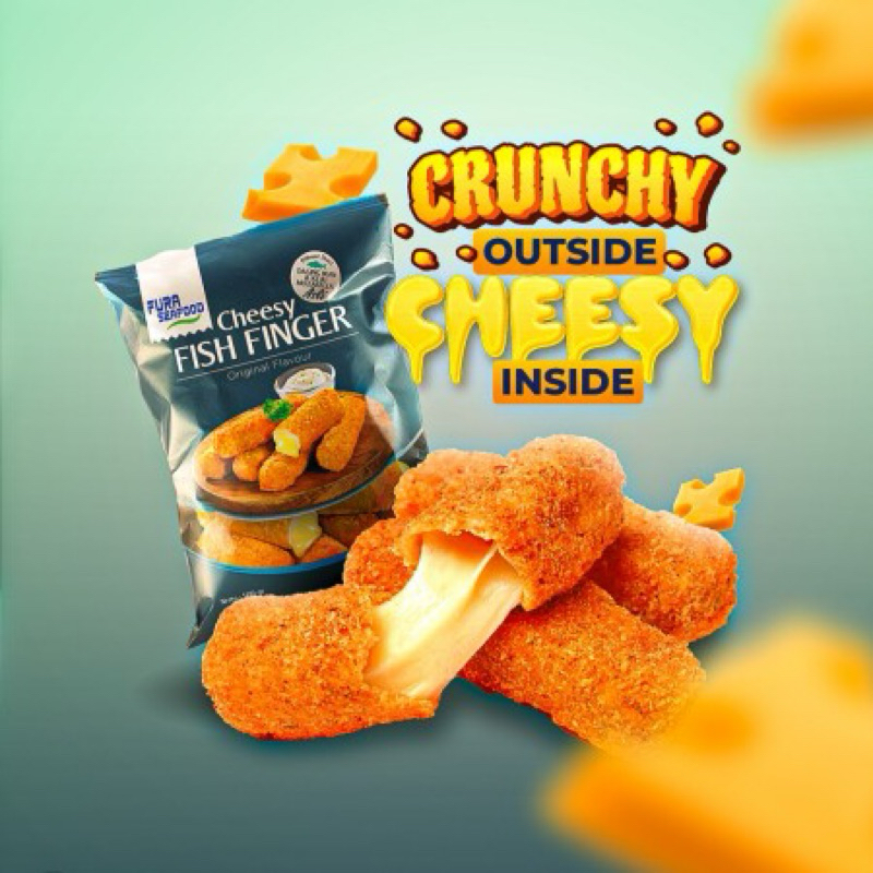 

Fura Cheesy Fish Finger 500gr by Fura Seafood - Nugget Keju Mozarella