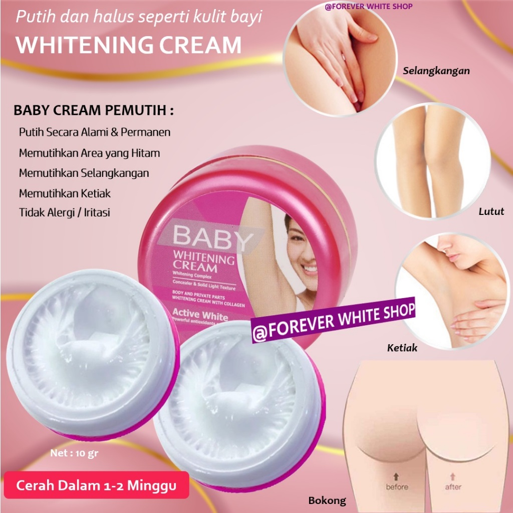 TERMURAH Whitening Cream Underarm Deodorant Krim Pemutih Ketiak Alami FW Shop / Pemutih Badan Pantat