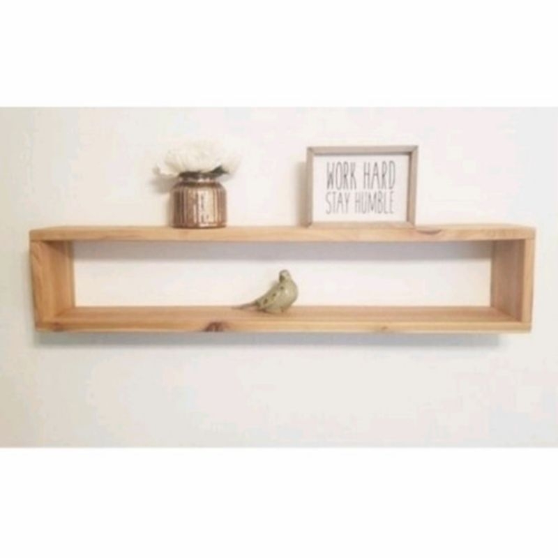 Rak dinding minimalis persegi panjang