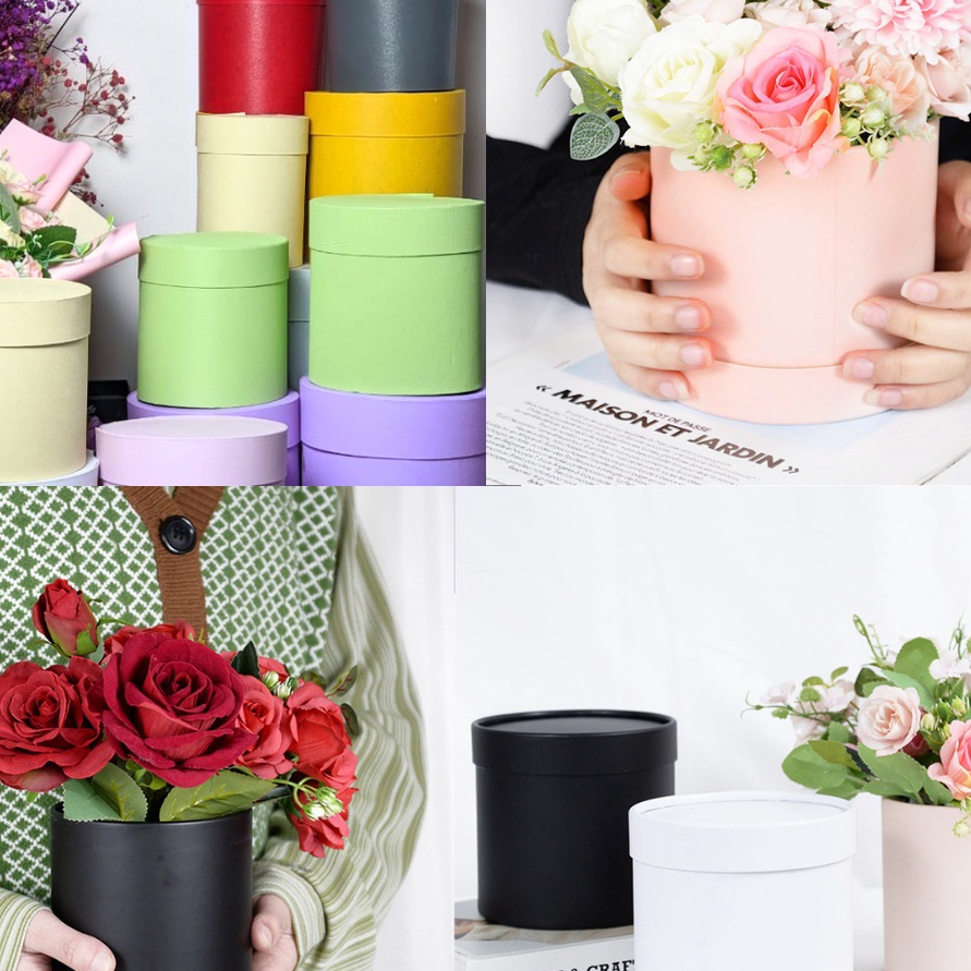 

TREND Round box 13 cm balon bouquet bloom box gift box