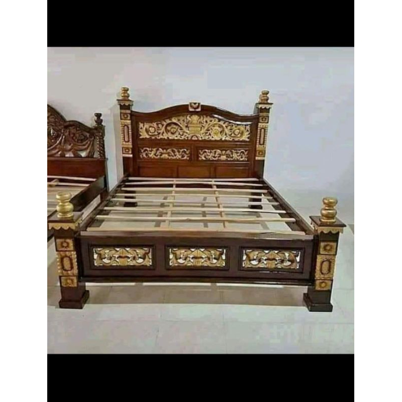 Dipan Rahwana kayu jati ukuran 160x200