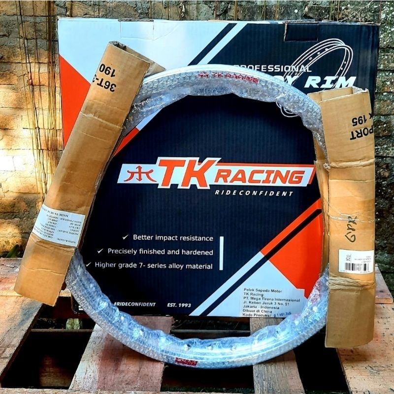 Lingkar Alloy Velq Jari TK Racing Ukuran 17x140 Silver 1 Pcs