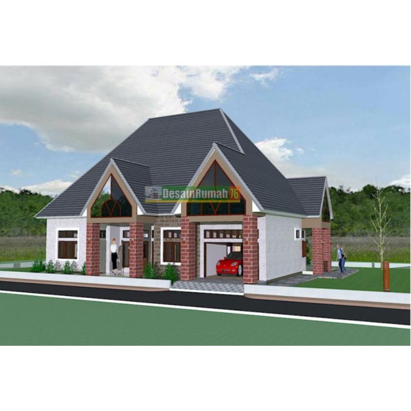 DESAIN RUMAH 10x16, Paket desain siap bangun. jasa desain rumah murah, jasa gambar rumah,