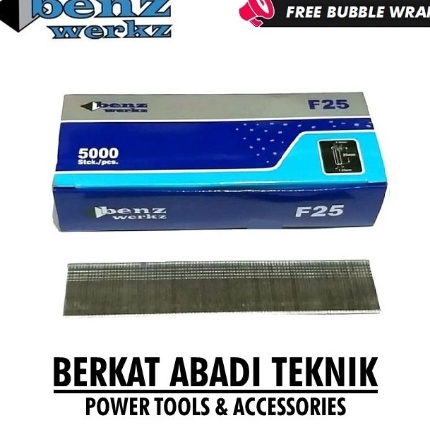 

BENZ KODENKI F25 MO Isi Staples Mesin Paku Tembak Lurus Mata Air Nailer Nail Angin Stapler F 25 25MO